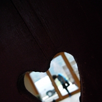 View through a shutter